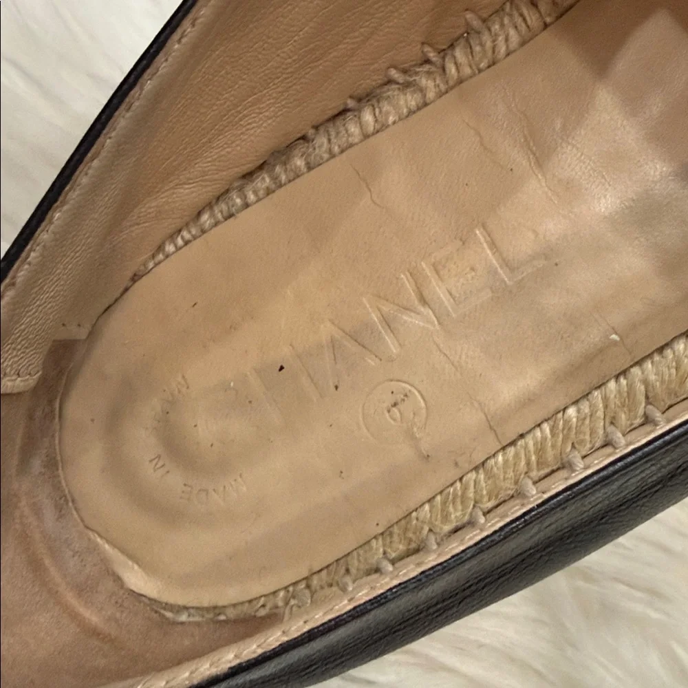 CHANEL Lambskin CC Espadrilles